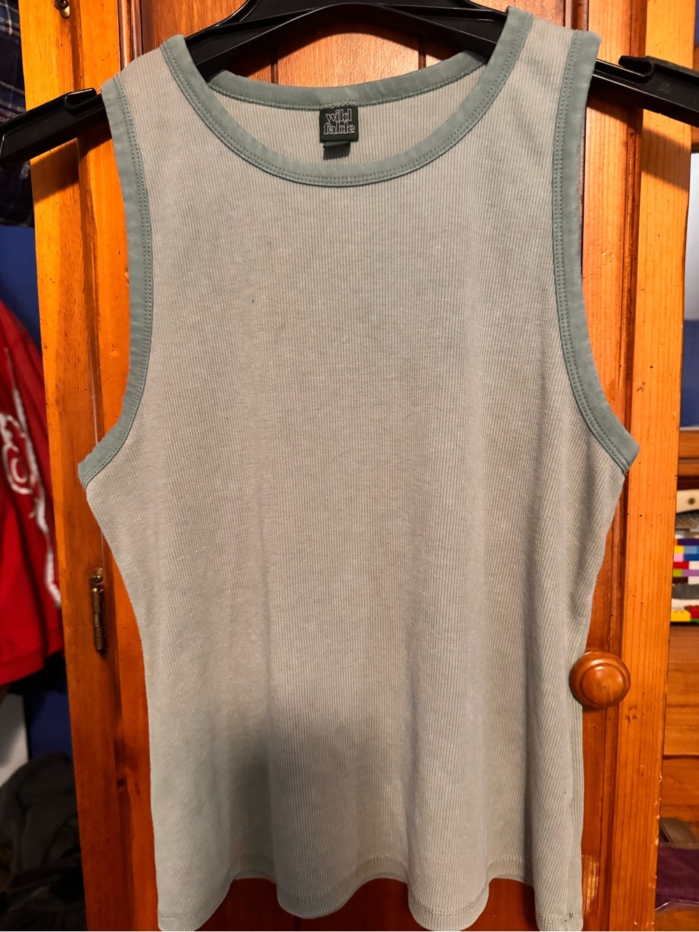 wild fable Ribbed Tank Top in Sage Green